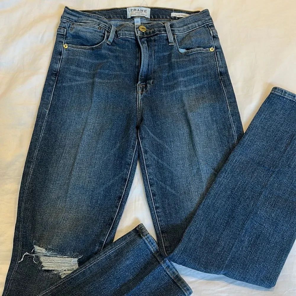 NWOT frame Le high straight jeans